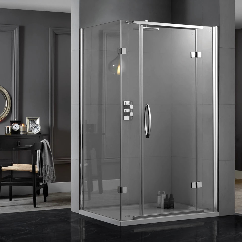 Aquadart Inline Hinged Door 2 Sided Enclosure 1200x800mm