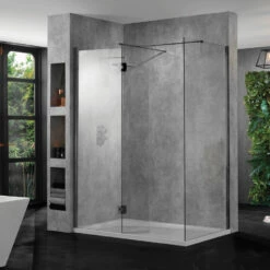 Aquadart 10mm Wetroom Profile Pack Black Chrome