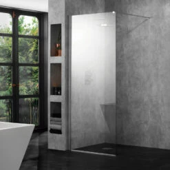 Aquadart 10mm 600mm Wetroom Panel Clear Glass