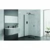 Aquadart Rolla 8 Sliding Wetroom Door 1600mm Matt Black