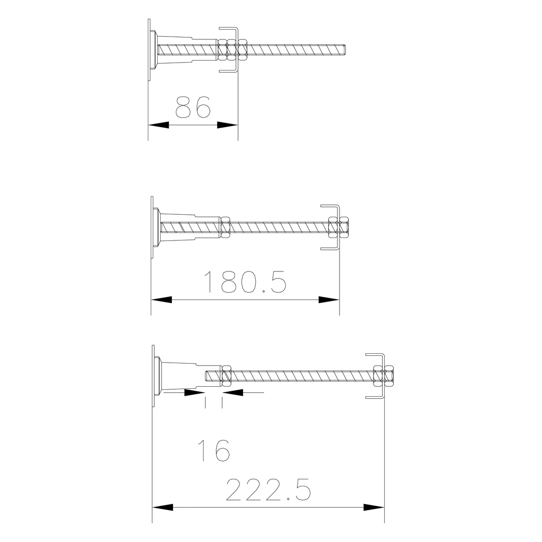 Bayswater Bathurst Bath Leg Set - Image 2