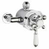 Bayswater Dual Thermostatic Exposed Valve With White Indices
