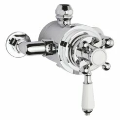 Bayswater Dual Thermostatic Exposed Valve With White Indices