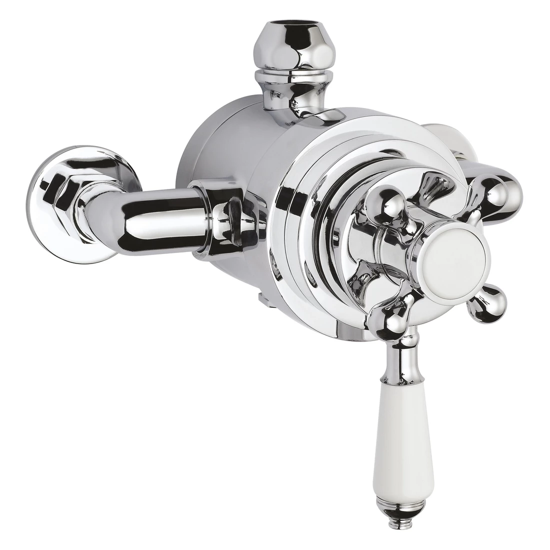 Bayswater Dual Thermostatic Exposed Valve With White Indices