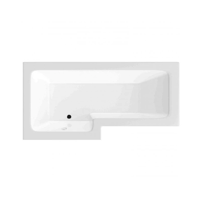 BC Designs SolidBlue L 1500mm Left Handed L Shape Shower Bath
