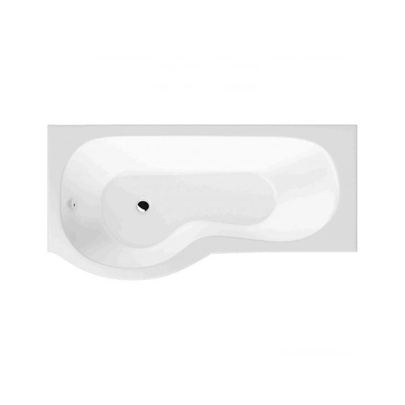 BC Designs SolidBlue P 1500mm Left Handed P Shape Shower Bath
