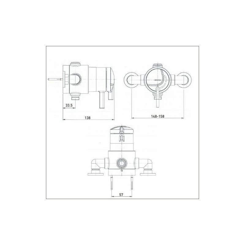 Bristan Gummers Stratus TS1875 Exposed Shower Valve Chrome - Image 2