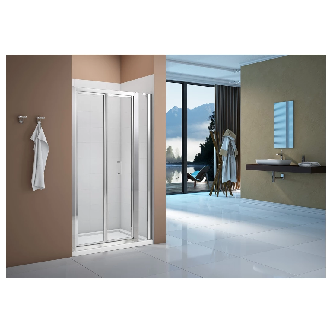Merlyn Vivid Boost 800mm Bi-Fold Shower Door - Image 3