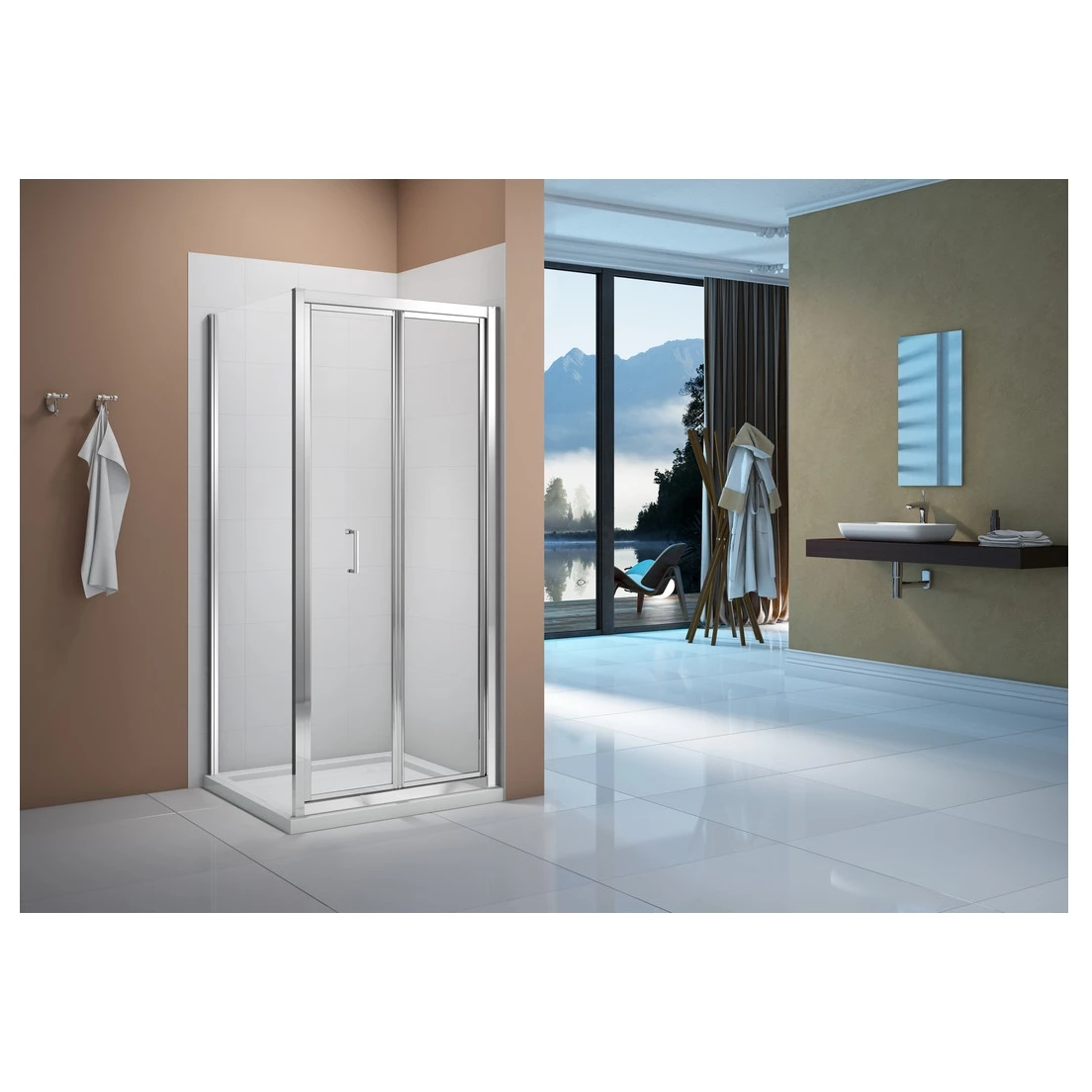 Merlyn Vivid Boost 800mm Bi-Fold Shower Door - Image 4