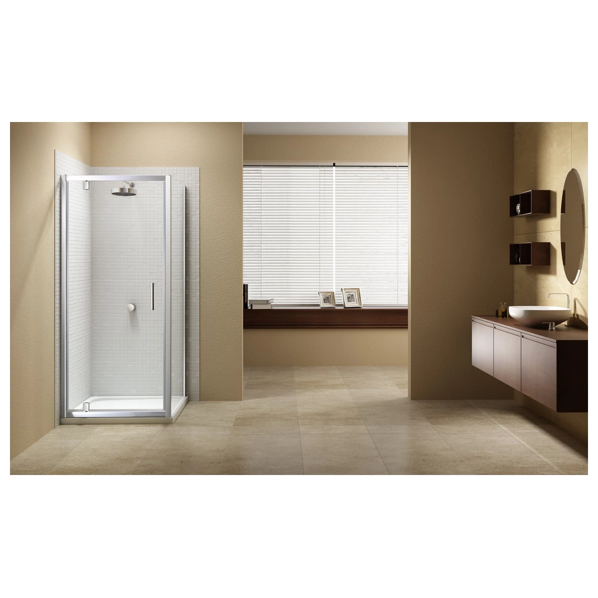 Merlyn Vivid Sublime 800mm Pivot Shower Door - Image 3