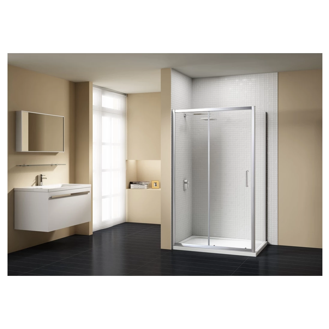 Merlyn Vivid Sublime 1400mm Sliding Shower Door - Image 3