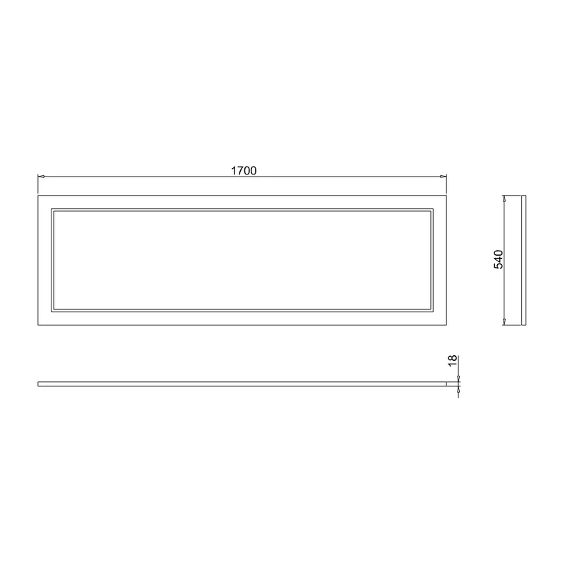 Burlington Arundel 170cm Bath Side Panel - Image 2