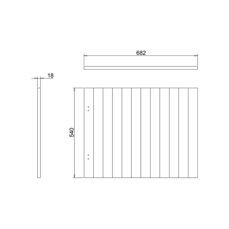 Burlington Arundel 70cm Bath End Panel Olive - Image 2