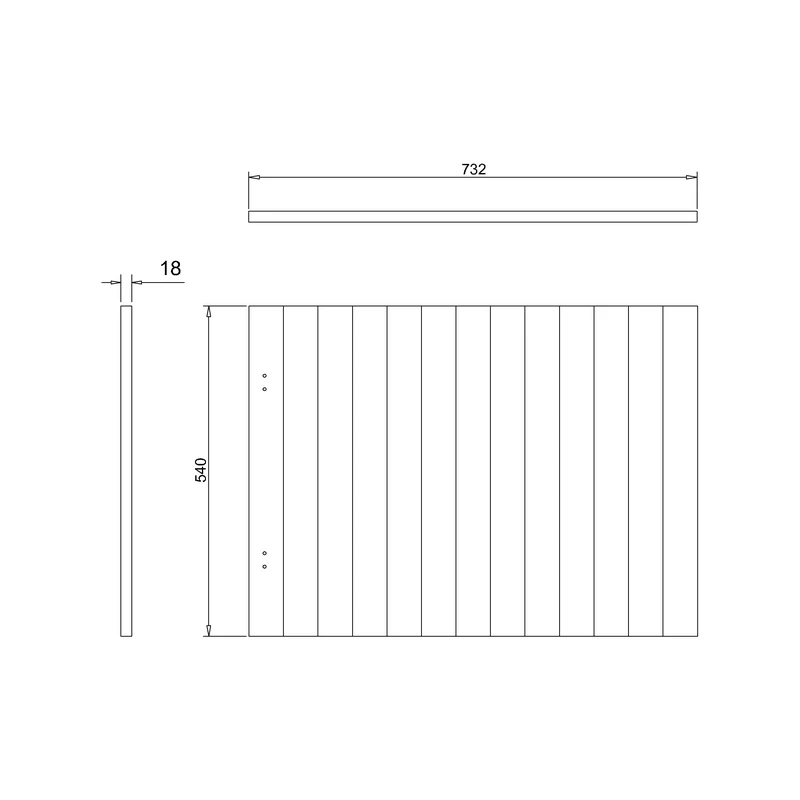 Burlington Arundel 75cm Bath End Panel Sand - Image 2