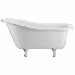 Burlington Buckingham Slipper Bath With Classic White Feet