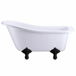 Burlington Buckingham Slipper Bath With Traditional Black Feet