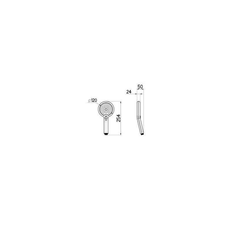 Cifial 120mm Duo Silk Shower Handset - Image 2