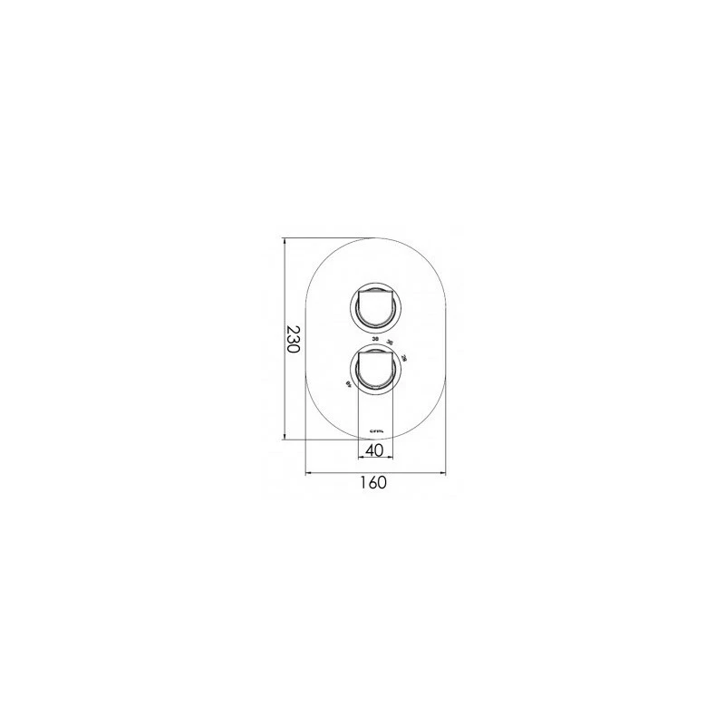 Cifial Emmie Thermostatic Shower Valve With Diverter - Image 2