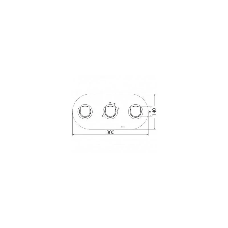 Cifial Emmie 3 Control Landscape Valve With Diverter Chrome - Image 2