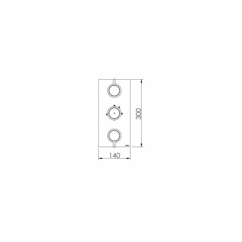 Cifial Technovation 465 3 Control Thermostatic Valve (5 Outlets) - Image 2