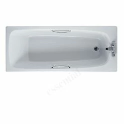 Essential Ocean Rectangular Bath 1500x700mm 2 Tap Holes White