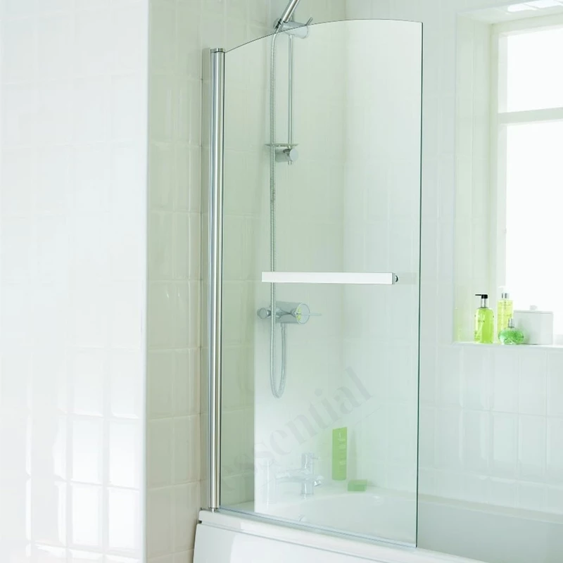 Essential Twilight Sail Bath Screen 800mmx1400mm 6mm Glass