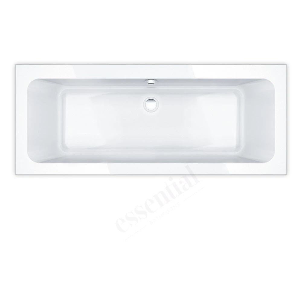 Essential Islington Rectangular Bath 1700x700mm 0 Tap Holes