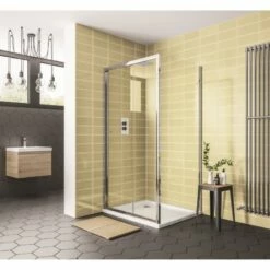 Essential Spring8 760mm Pivot Shower Door