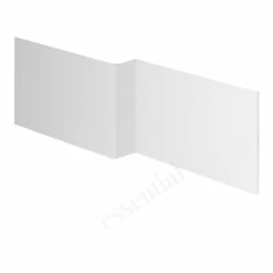 Essential Nevada MDF L Showerbath Front Panel 1700mm White