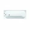 Essential 1600x700mm Single Ended Steel Bath 2 Tap Holes & Grips