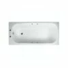 Essential 1500x700mm Single Ended Steel Anti-Slip Bath 2 Tap Holes & Grips