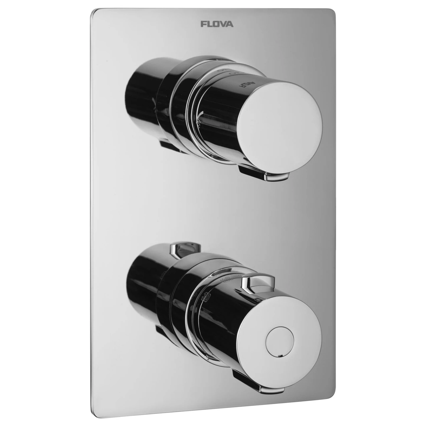 Flova Annecy Slim Square 2 Outlet Shower Trim Kit Only