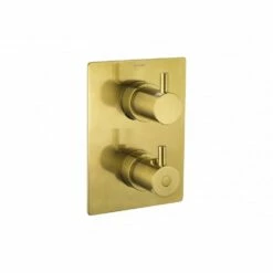 Flova Levo Square 2-Way Trim Kit Brushed Brass