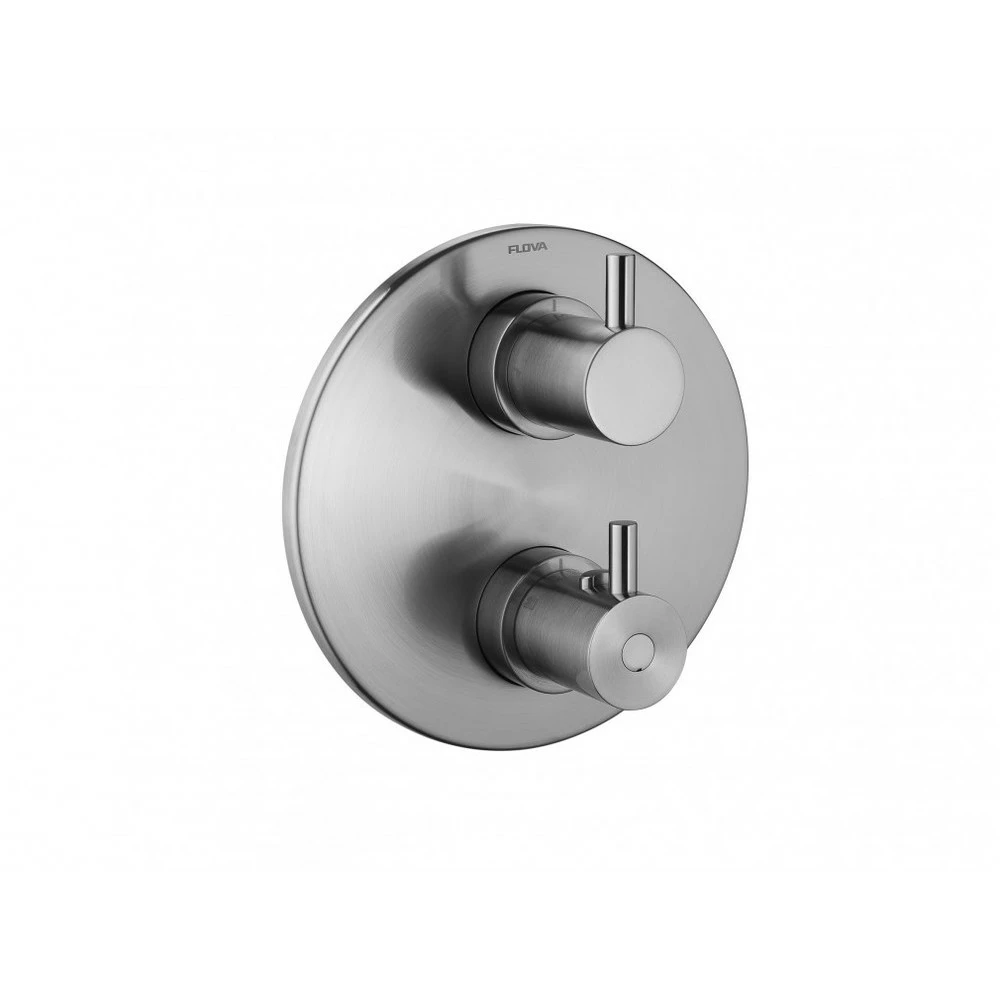 Flova Levo Round 3-Way Trim Kit Only Brushed Nickel