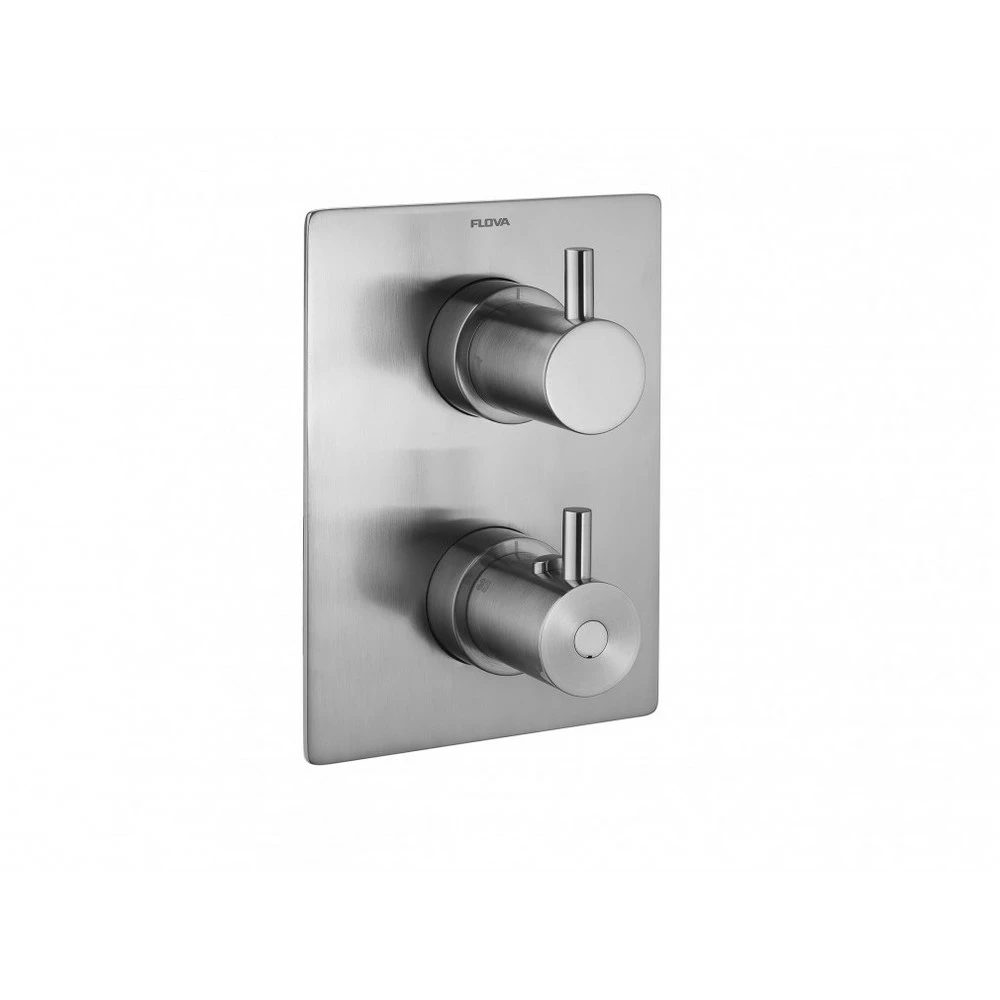 Flova Levo Square 3-Way Trim Kit Only Brushed Nickel