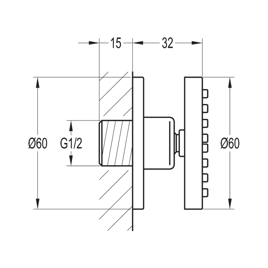 Flova Design Round Body Jet 60mm - Image 2