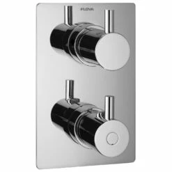 Flova Levo Slim Square 2 Outlet Shower Trim Kit Only