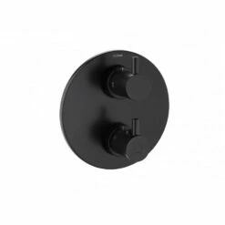 Flova Levo Matt Black Round 2-Way Trim Kit Only