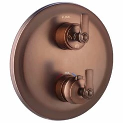 Flova Liberty Slim 3 Outlet Shower Trim Kit Only Bronze