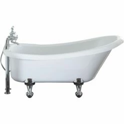 Frontline Aquabathe Camden 1500x750mm Freestanding Bath Dust Grey