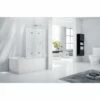 Frontline Aquaglass 6mm 3 Fold Bath Screen 1400 X 1200mm RH