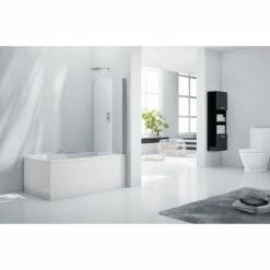 Frontline Aquaglass 6mm Rise & Fall Bath Screen 1400 X 800mm