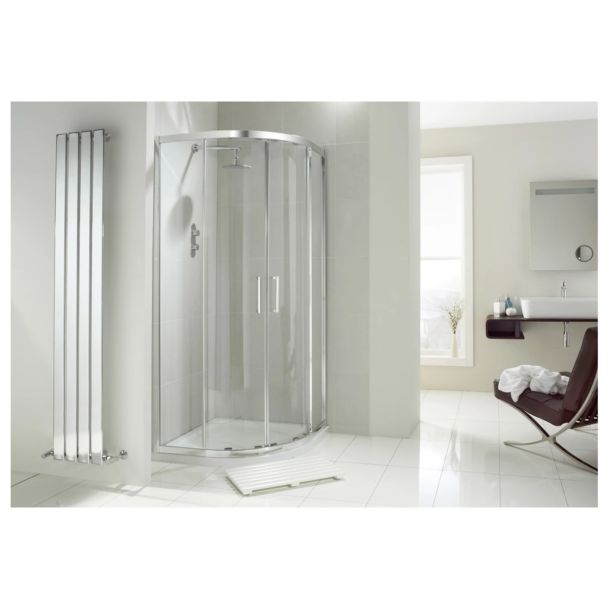 Frontline Aquaglass Drift Offset Quadrant Shower Enclosure 900x760mm