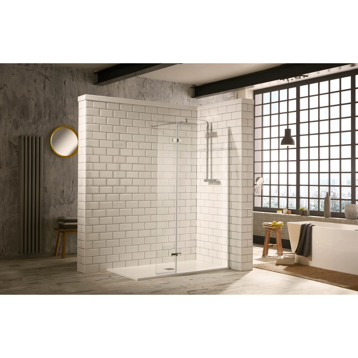 Frontline Aquaglass Hinged Walk-In 800mm & 300mm Flipper Panel