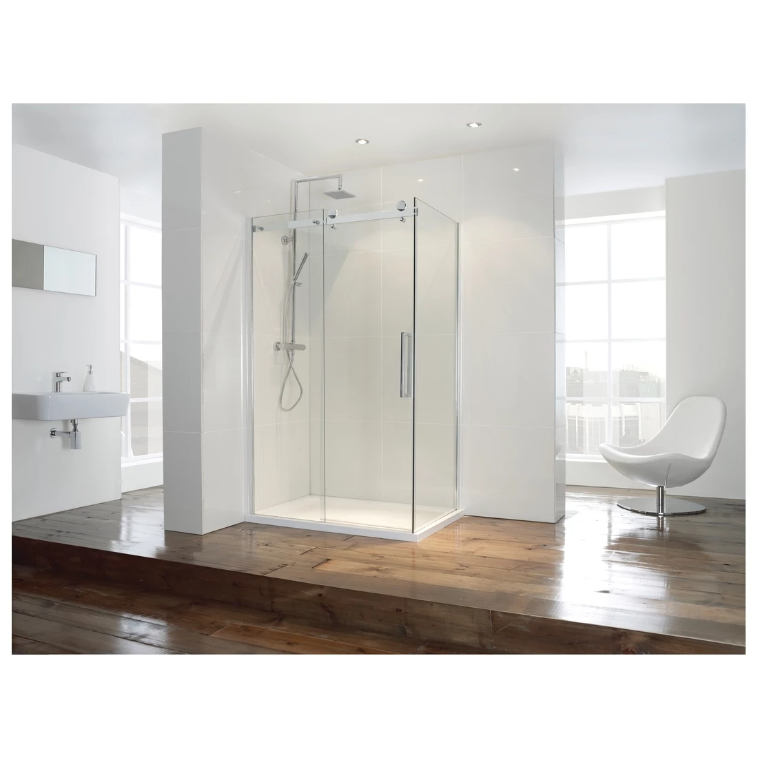 Frontline Aquaglass Frameless 800mm Side Panel