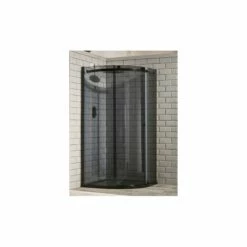 Frontline Aquaglass Sphere 1200x800mm 1 Door Quadrant Smoked Glass Right