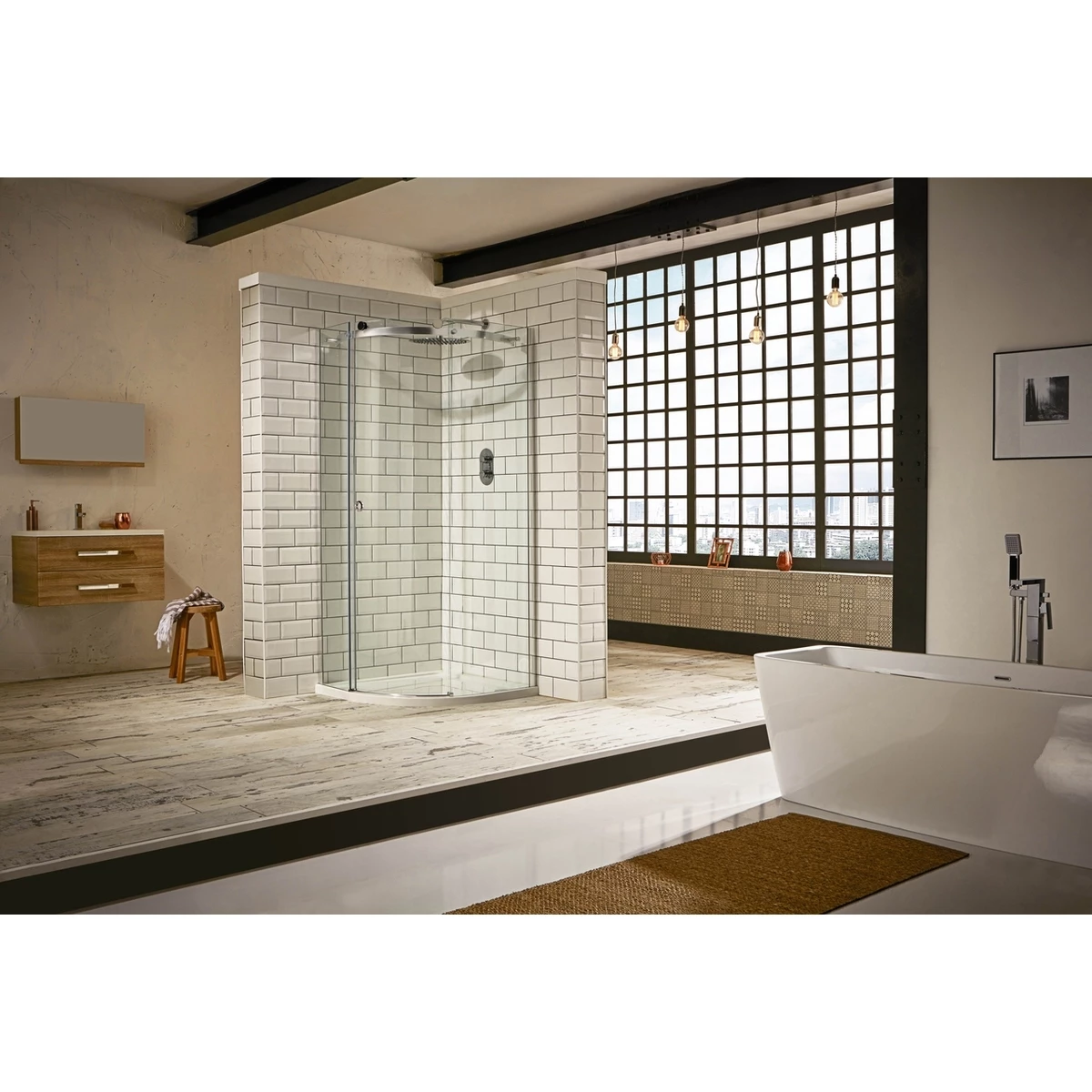 Frontline Aquaglass Sphere 1200x900mm 1 Door Offset Quadrant Left Hand