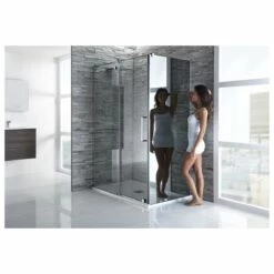 Frontline Aquaglass Glide 800mm Side Panel Mirrored Glass