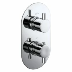 Frontline Aquaflow Italia Evoke Twin Concealed Thermostatic Shower Valve