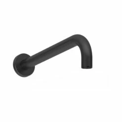 Frontline Aquaflow Curved Shower Arm 400mm Matt Black